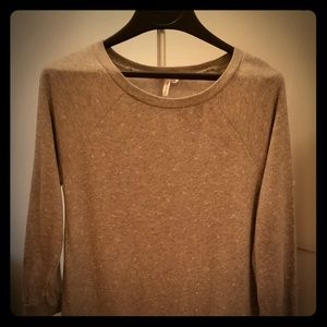 BCBGen gray polka dot sweater